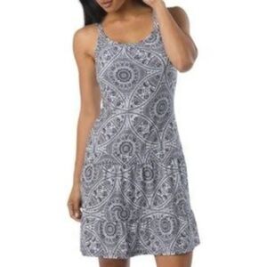 Prana Lexi Summer dress built in bra size medium drop waist tribal Boho print